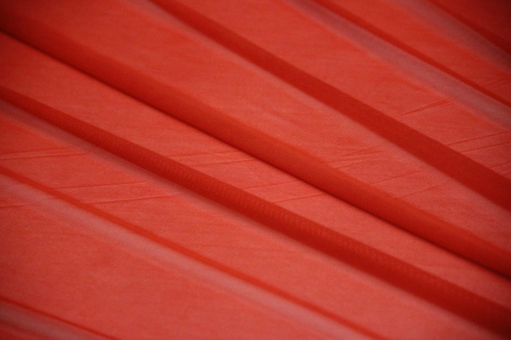 Ткань сетка трикотажная цвет красный